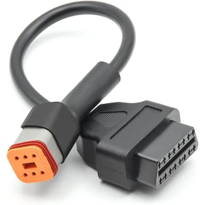 Câble adaptateur Harley Davidson OBD1 6 broches vers OBDII 16 broches pour diagnostic