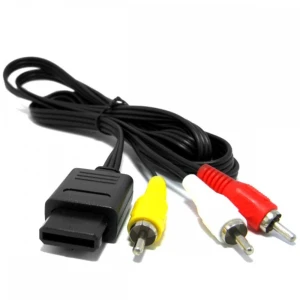 Câble AV Nintendo 64 compatible avec N64, SNES, NGC et Gamecube