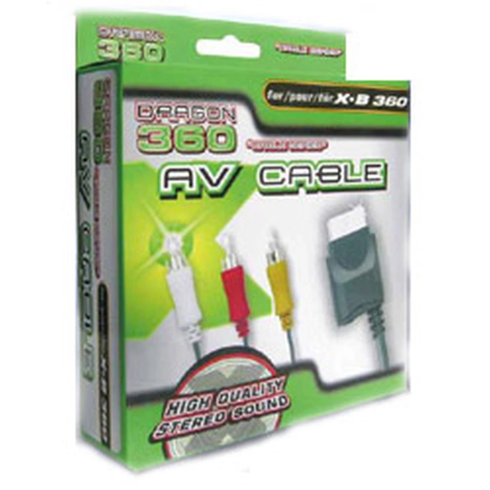 Câble AV pour Xbox 360 compatible avec audio et vidéo de haute qualité