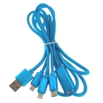 Câble de charge 3 en 1 Micro USB USB-C Lightning 1,2 m pour charge rapide