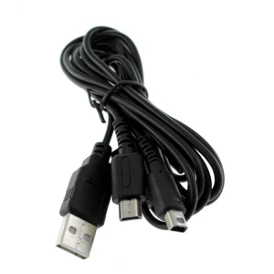 satkit Câble chargeur USB double compatible NDSLITE, NDSI, DSI XL et 3DS