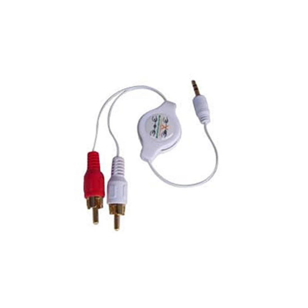 Câble stéréo rétractable pour iPod iPhone 3G MP3, compatible et pratique