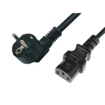 Câble d'alimentation PC Schuko IEC 1,8 m - satkit