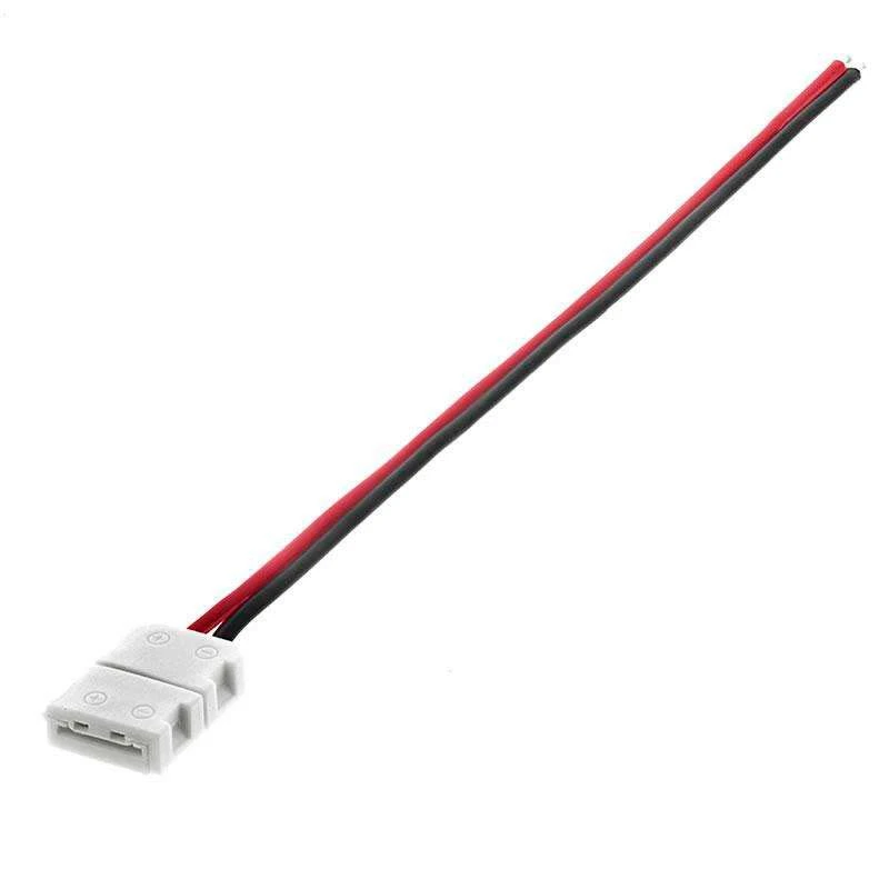 Câble de connexion directe pour ruban LED monochrome (2 broches) 8mm 12V DC