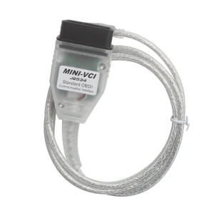 Câble diagnostic mini VCI Toyota compatible avec le logiciel OEM TIS