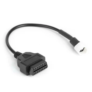 satkit Câble diagnostic OBD2 Yamaha 3Pin vers 16 Pin pour moto compatible et durable
