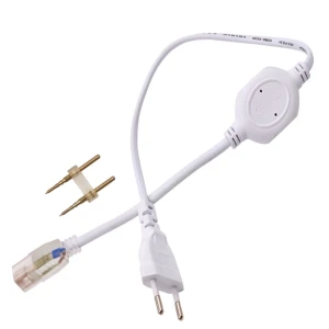 Câble alimentation pour ruban LED 220V AC avec protection IP65