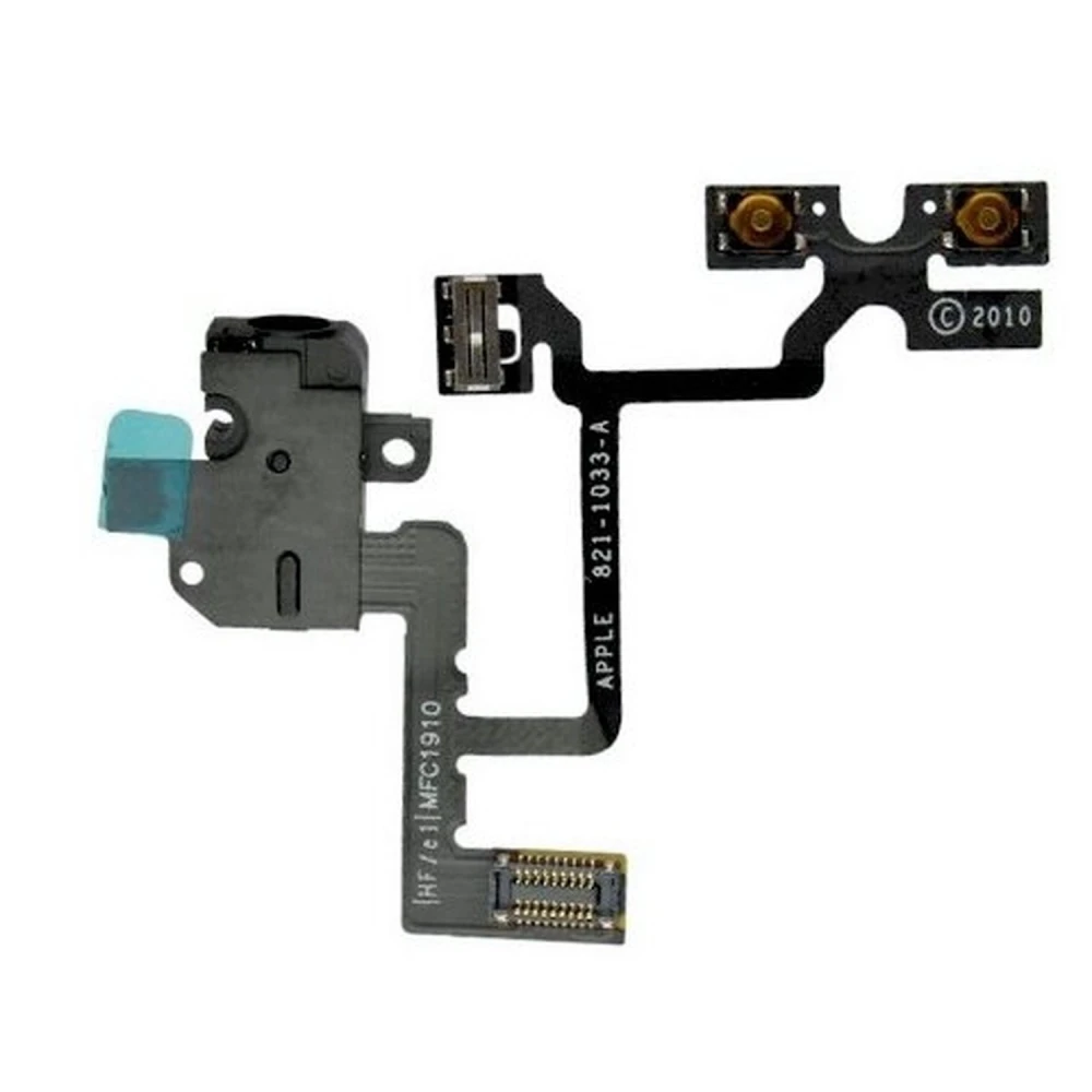 Câble flex audio iPhone 4 noir - pièce d'origine pour réparation
