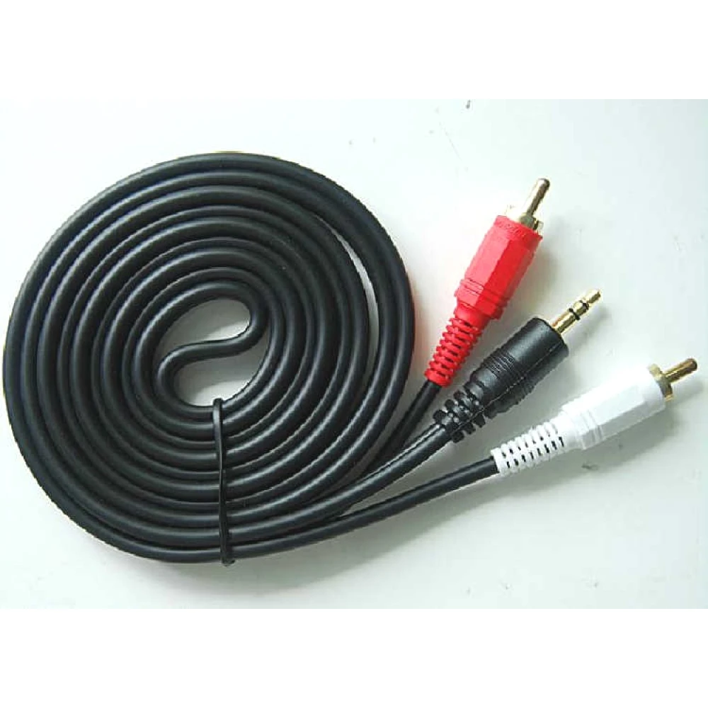 Câble jack 3,5 mm vers 2 RCA haute qualité 1,5 m pour connexion audio