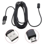 Câble micro USB 3 mètres pour manette PS4 et Xbox One - Charge et jeu
