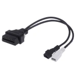 Câble adaptateur OBD2 2x2 vers 16 broches compatible VW Audi Seat Skoda VAG