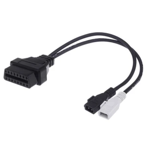 Câble adaptateur OBD2 2x2 vers 16 broches compatible VW Audi Seat Skoda VAG