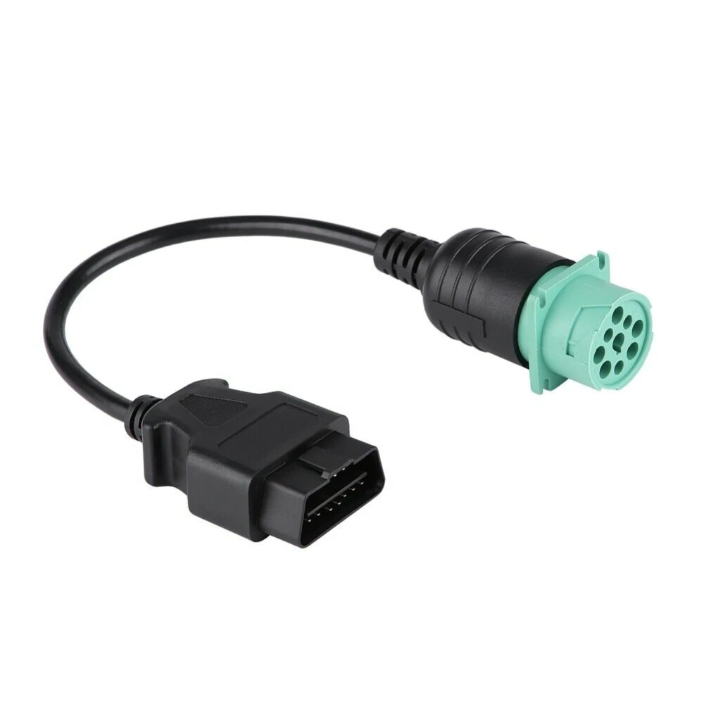 Câble OBD2 9 broches vers 16 broches pour camion Cummins - Adaptateur de diagnostic professionnel
