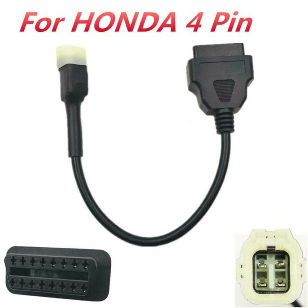 Câble OBD2 vers 4 broches pour moto Honda - adaptateur de diagnostic de haute qualité