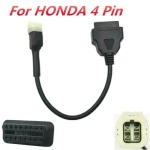 Câble OBD2 vers 4 broches pour moto Honda - adaptateur de diagnostic de haute qualité