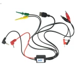 Câbles d’alimentation réglable Excel avec USB, pinces crocodile et clips