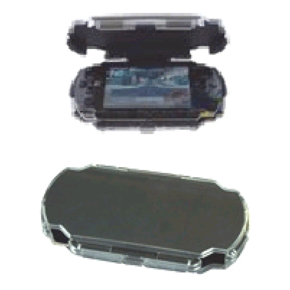 Boîtier de protection en plastique pour PSP avec couvercle réglable et support intégré