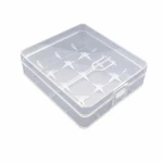 Boîte Support Porte-Piles 4× 18650 Plastique Transparent Stockage Protection