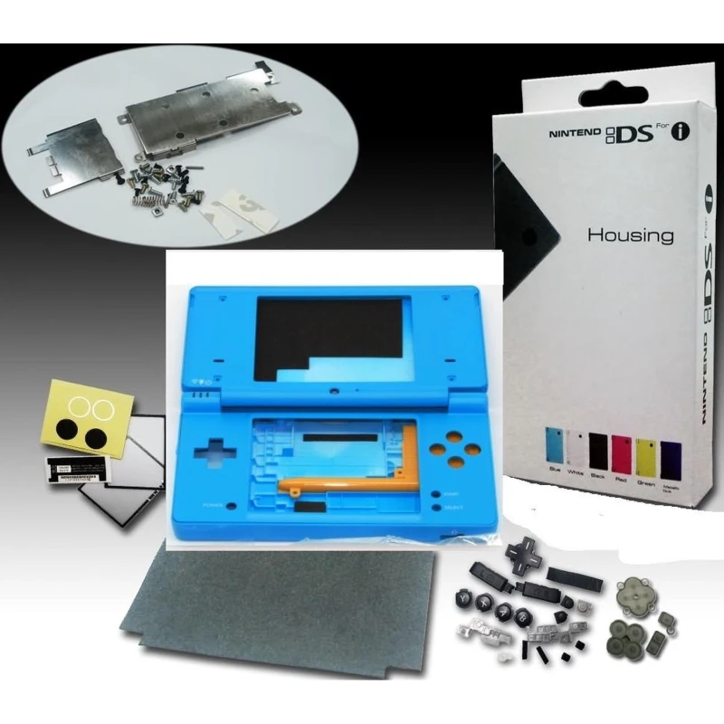 Coque bleue pour Nintendo DSi - pièce complète