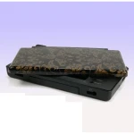 Coque de remplacement Nintendo DS Lite fleurs dorées fond noir