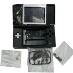 Coque de remplacement Nintendo DS Lite noire pour réparation et tuning
