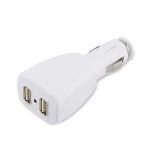 Chargeur voiture USB 2 ports noir pour une charge efficace