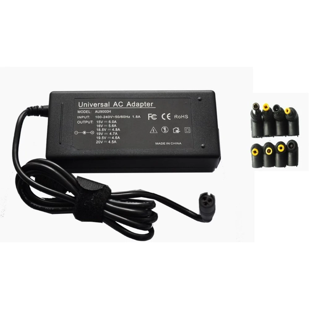 Cargador universal portátil 90W satkit con adaptadores para diferentes marcas