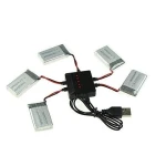 Chargeur USB pour 5 batteries simultanées du quadricoptère Syma X5C et modèles compatibles