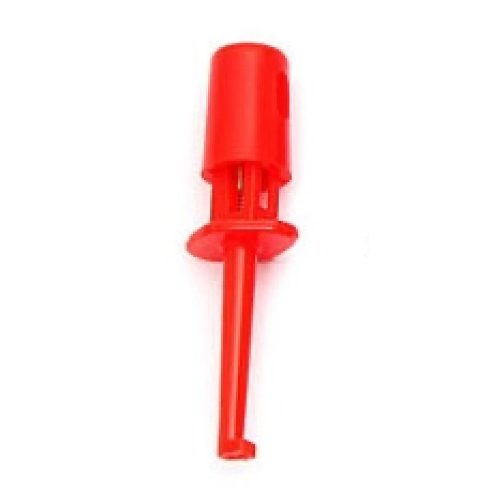 Clip de connexion de câble pour sonde de test 4 cm rouge à crochet simple