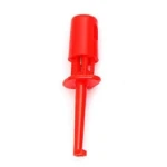 Clip de connexion de câble pour sonde de test 4 cm rouge à crochet simple