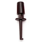 Clip de connexion pour sonde de test 4cm noir à crochet simple satkit