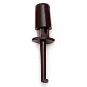 Clip de connexion pour sonde de test 4cm noir à crochet simple satkit