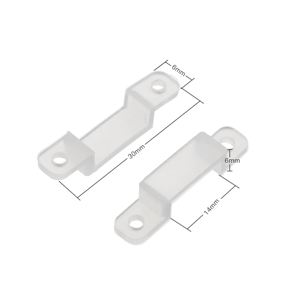 Soporte clip transparente para montaje de tiras LED 12V YourLed
