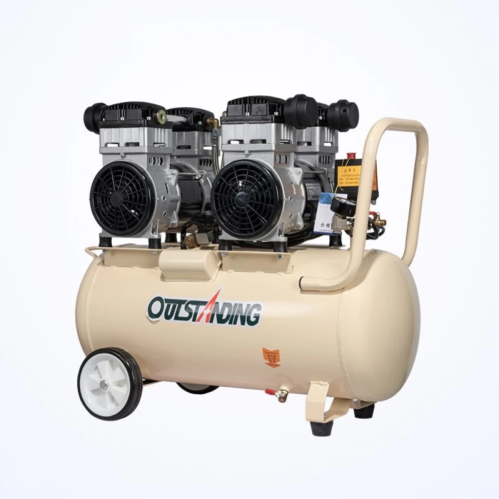 Compresseur d'air silencieux sans huile 50L OTS550W x 2-50L Outstanding