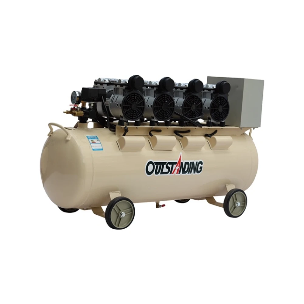 Compresseur d'air silencieux sans huile 120L Outstanding OTS550W x 4-120L