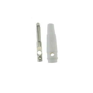 Aoyue Connecteur banane 4mm blanc BP4526 pour câbles personnalisés Satkit