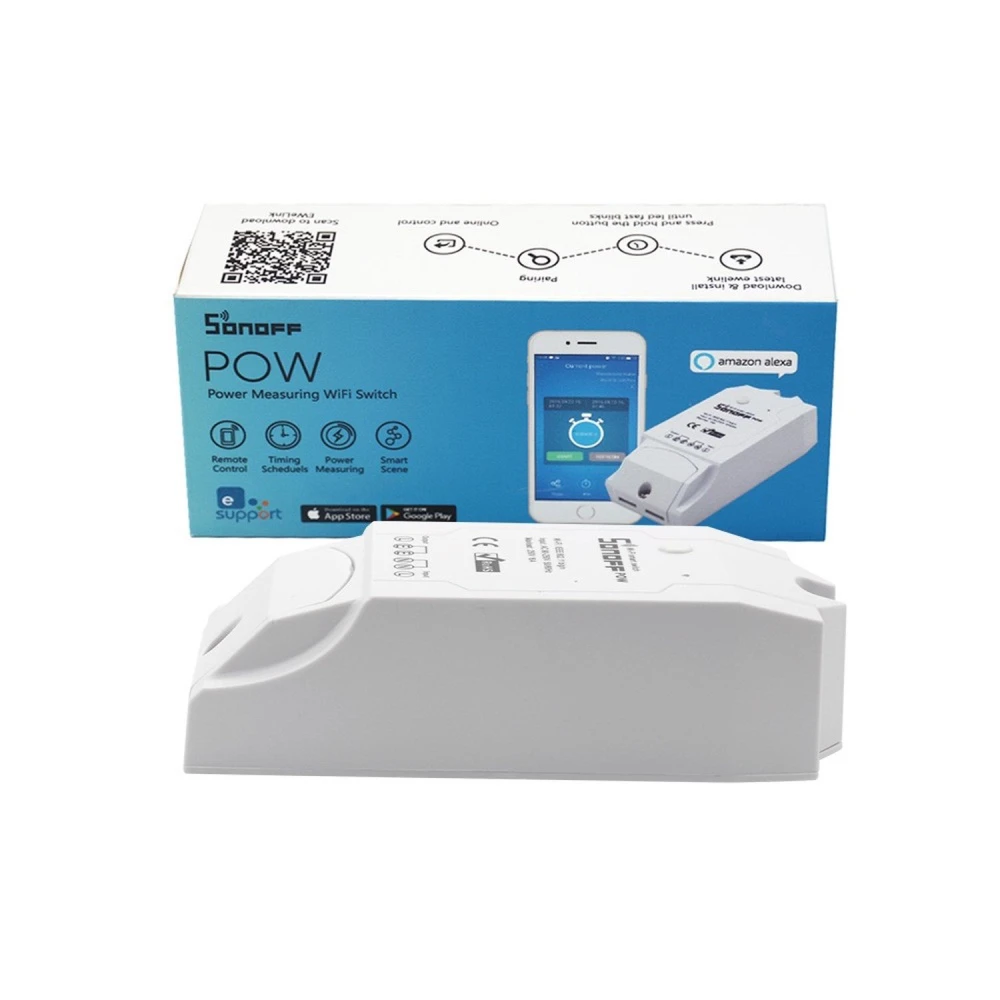 Interrupteur WiFi Sonoff Pow avec mesure intelligente de la consommation d’énergie et contrôle à distance