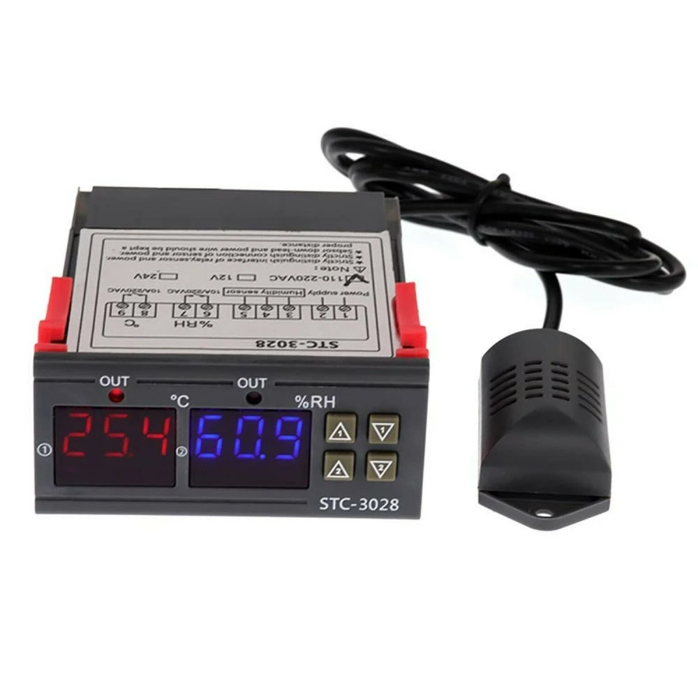 Contrôleur numérique de température et d'humidité STC-3028 220V