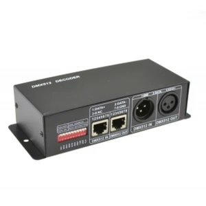 Contrôleur DMX512 pour rubans LED RGB 12/24VDC 3 canaux 4A