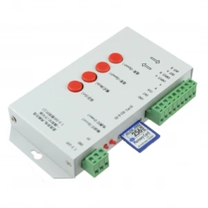 Contrôleur T-1000S DMX512 programmable pour LED RGB avec carte mémoire