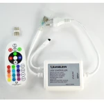Contrôleur ruban LED RGB 220V avec variateur et télécommande IR 24 boutons