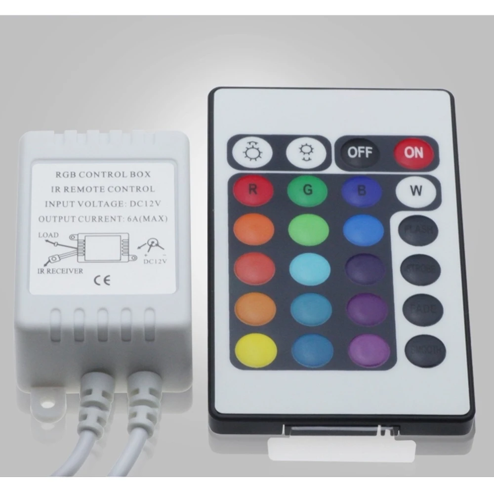 Contrôleur ruban LED RGB avec télécommande IR 24 boutons YourLed