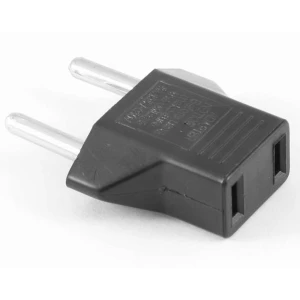 Adaptateur prise 2 broches plates vers prise européenne pour un usage pratique et sûr