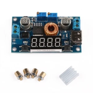Convertisseur DC-DC réglable 5A 1.25V-32V avec voltmètre et ampèremètre satkit