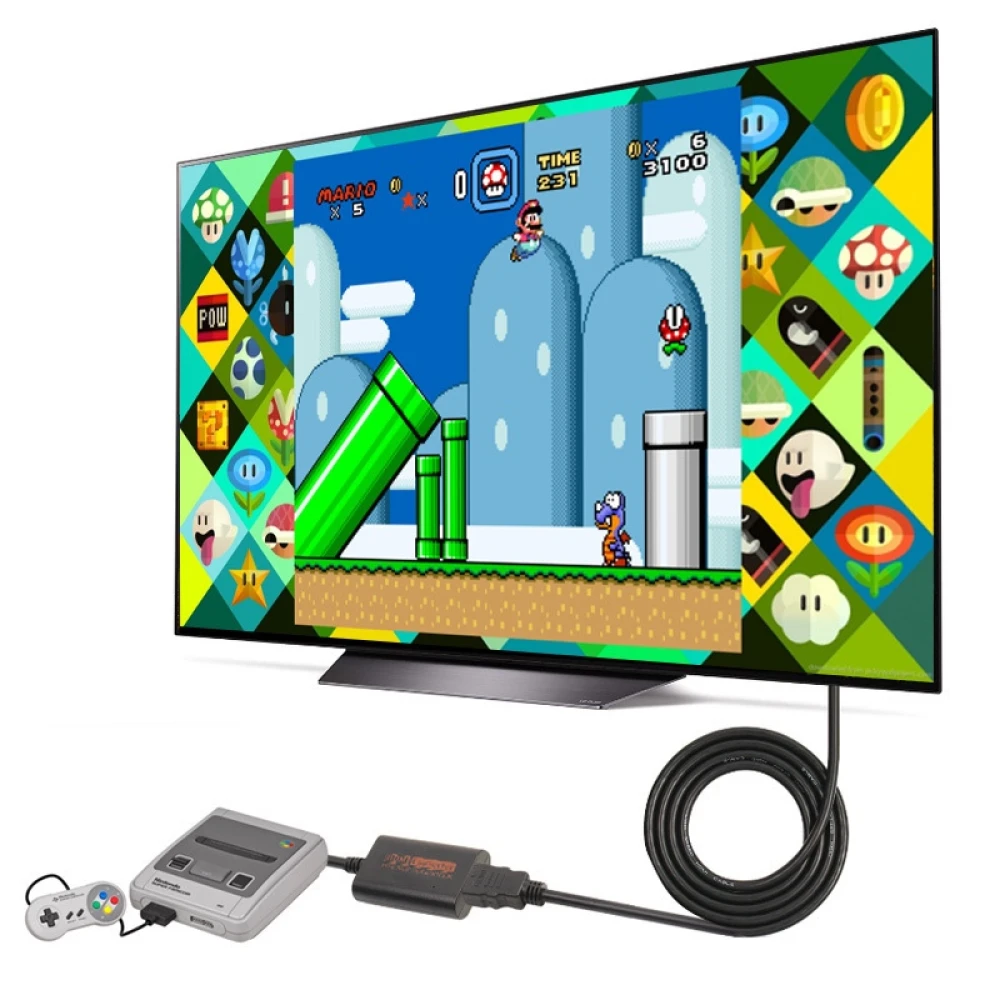 Convertisseur HDMI pour Nintendo N64 - Adaptateur pour SNES, SFC et NGC