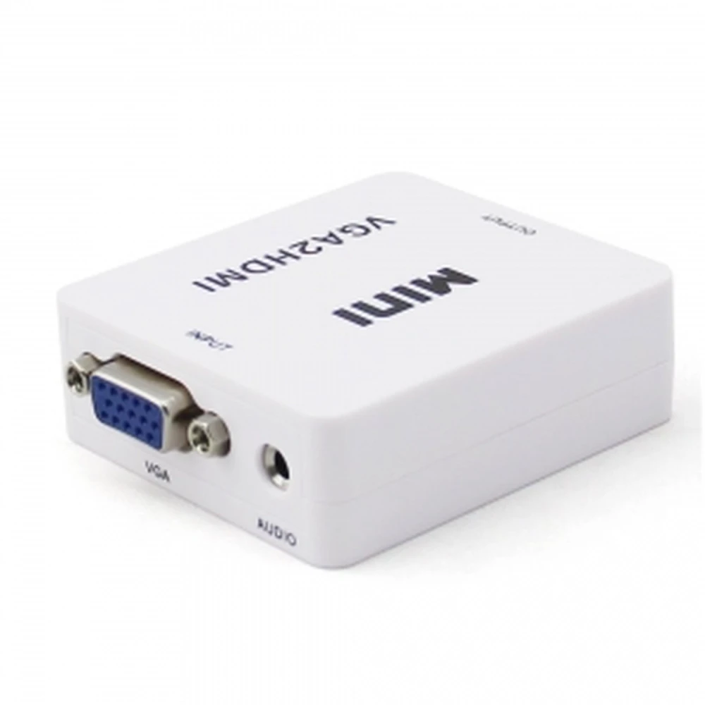 Convertisseur VGA vers HDMI avec audio pour connecter un PC à une TV