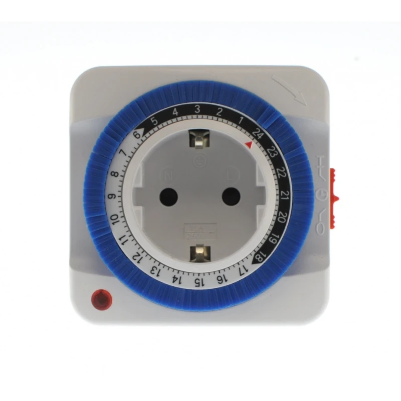 Prise programmateur journalier analogique 24 heures, 3500W facile à utiliser