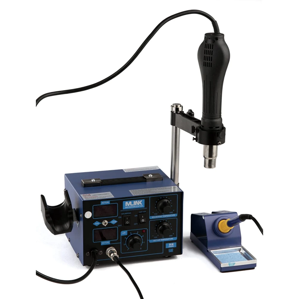 Station de soudage 2 en 1 air chaud Mlink H4 pour composants SMD