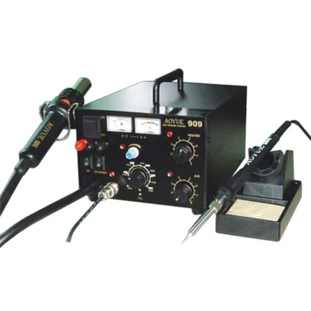 Station de soudage Aoyue 909 avec réglage indépendant et design antistatique