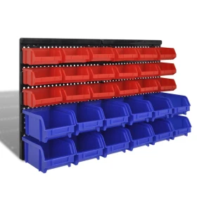 Wentai Étagère murale de bricolage avec bacs empilables TSX TOOL 32pc